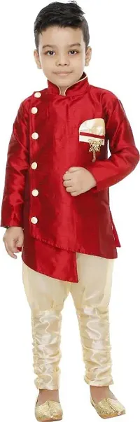 sherwani Set (9-12 moth- 20, Designer, RED)