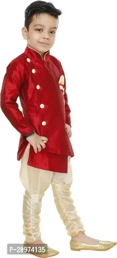 Blue sherwani Set (3 to 4 years - 28, Designer, RED)-thumb3