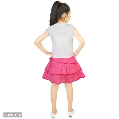 white with PINK background  TOP WITH COTTON SKIRT-thumb4