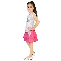 white with PINK background  TOP WITH COTTON SKIRT-thumb1