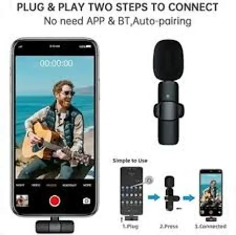 K8 Wireless Lapel Clip-on Collar Mic