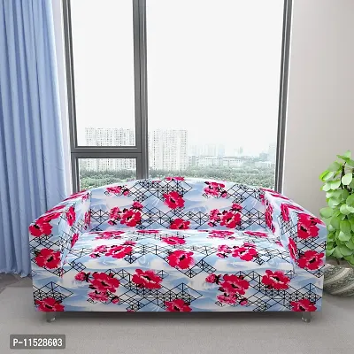 Classic Polyester Spandex Sofa Cover , Printed Big Elasticity Cover for Couch and Recliner , Flexible Stretch Sofa Slipcover for Four Seater (230-300cm)-thumb3