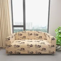 Classic Polyester Spandex Sofa Cover , Printed Big Elasticity Cover for Couch and Recliner , Flexible Stretch Sofa Slipcover for Four Seater (230-300cm)-thumb2