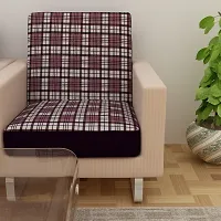 Classic Terry Cloth Printed Elastic Sofa Seat Cover 2 Seater , Flexible Stretchable Sofa Protector 23 Inch x 23 Inch Pack of 4-thumb3