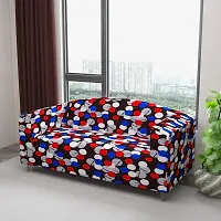 Classic Polyester Spandex Sofa Cover , Printed Big Elasticity Cover for Couch and Recliner , Flexible Stretch Sofa Slipcover for Four Seater (230-300cm)-thumb1