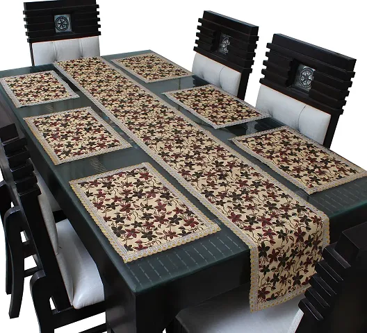 Fabulous Multicoloured Table Runner With 6 table Placemats vol-1
