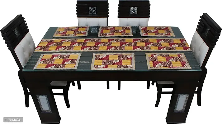 Fabulous Multicoloured Table Runner With 6 table Placemats-thumb4