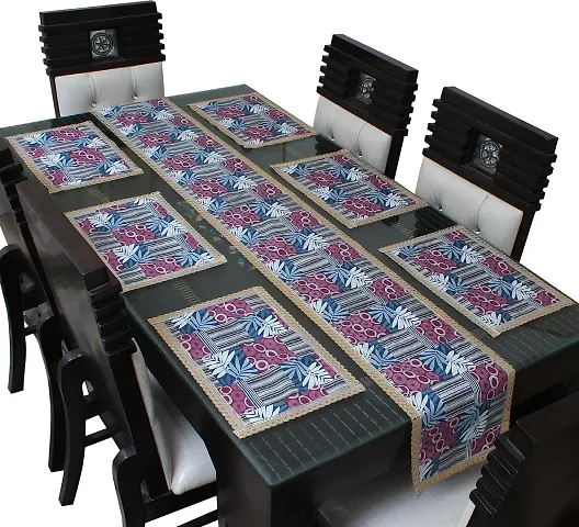 Fabulous Multicoloured Table Runner With 6 table Placemats vol 12