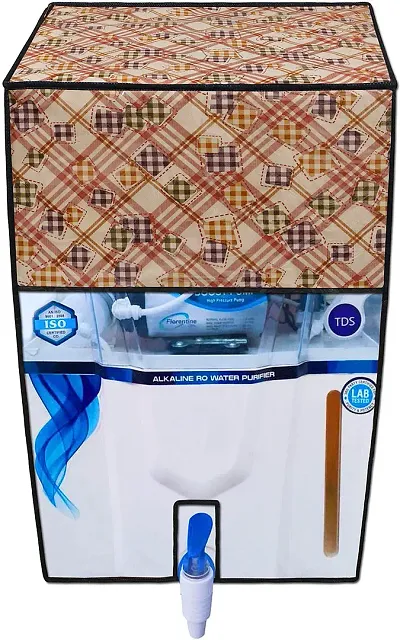 Designer Polyester Checked Water Purifier Covers vol-2