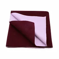 Comfortable Cotton Baby Bed Protecting Mat  - Maroon, Large-thumb1