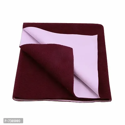 Comfortable Cotton Baby Bed Protecting Mat  - Maroon, Large-thumb2