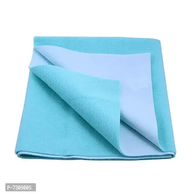 Comfortable Fleece Baby Bed Protecting Mat  - Baby Blue, Large-thumb2