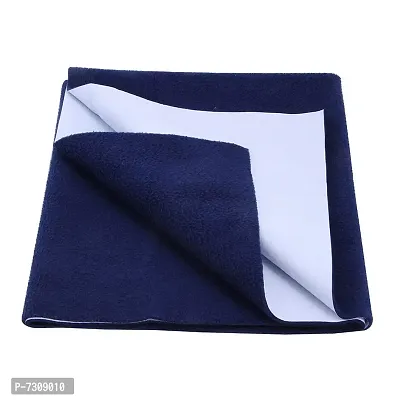 Comfortable Cotton Baby Bed Protecting Mat  - Dark Blue, Large-thumb2