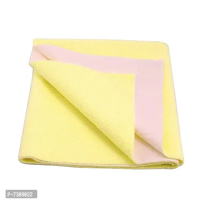 Comfortable Cotton Baby Bed Protecting Mat  - Yellow, Large-thumb2
