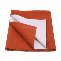 Comfortable Cotton Baby Bed Protecting Mat  - Orange, Medium-thumb1