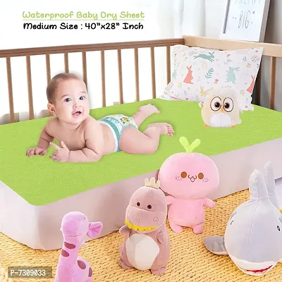 Comfortable Cotton Baby Bed Protecting Mat  - Light Green, Medium