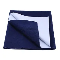 Comfortable Cotton Baby Bed Protecting Mat  - Dark Blue, Extra Large-thumb1