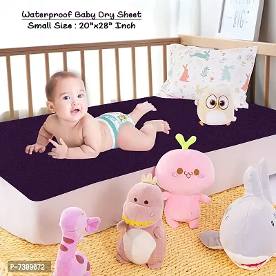 Comfortable Fleece Baby Bed Protecting Mat  - Purple, Small-thumb0