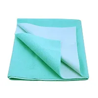Comfortable Cotton Baby Bed Protecting Mat  - Green, Small-thumb1