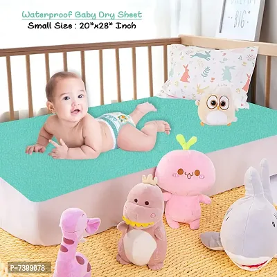 Comfortable Cotton Baby Bed Protecting Mat  - Green, Small-thumb0