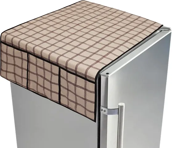 Attractive Polyester Beige Refrigerator Cover vol 2