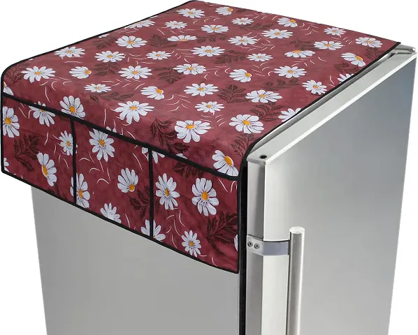 Attractive Polyester Beige Refrigerator Cover vol 3