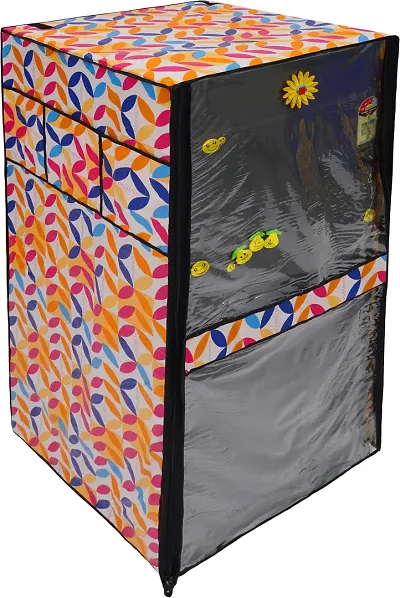 Attractive Polyester Brown Refrigerator Cover