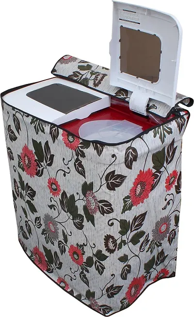 Designer Polyester Top Loading Washing Machine Cover Vol-6