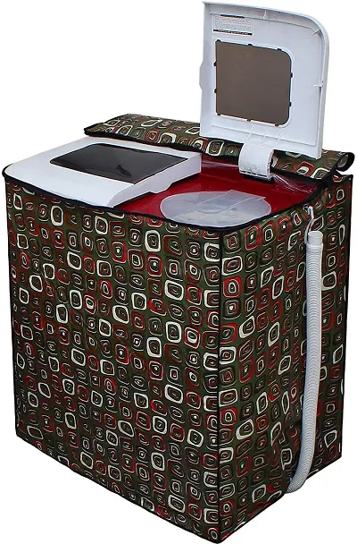 Designer Polyester Top Loading Washing Machine Cover Vol-5