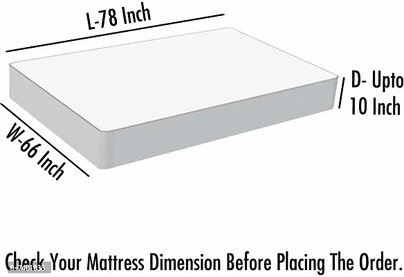 Comfortable Terry Cotton Waterproof Dust-Proof Mattress Cover for Queen Size Bed-thumb4