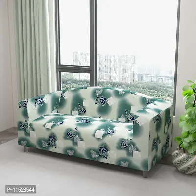 Classic Polyester Spandex Sofa Cover , Printed Big Elasticity Cover for Couch and Recliner , Flexible Stretch Sofa Slipcover for Three Seater (185-230cm)-thumb2