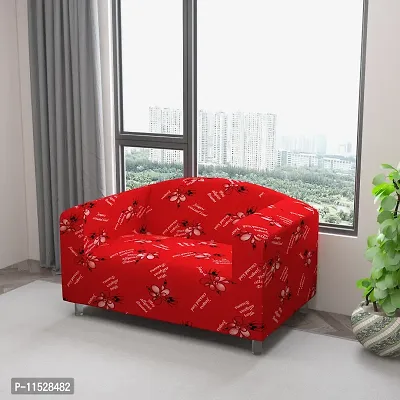 Classic Polyester Spandex Sofa Cover , Printed Big Elasticity Cover for Couch and Recliner , Flexible Stretch Sofa Slipcover for Two Seater (145-185cm)-thumb2