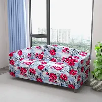 Classic Polyester Spandex Sofa Cover , Printed Big Elasticity Cover for Couch and Recliner , Flexible Stretch Sofa Slipcover for Three Seater (185-230cm)-thumb1