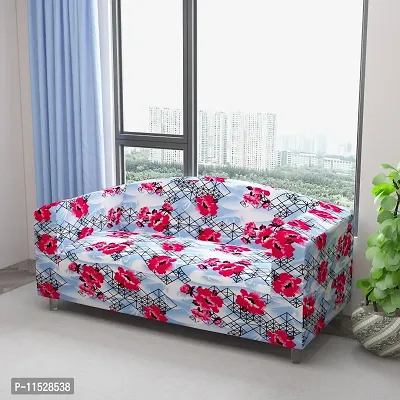 Classic Polyester Spandex Sofa Cover , Printed Big Elasticity Cover for Couch and Recliner , Flexible Stretch Sofa Slipcover for Three Seater (185-230cm)-thumb2