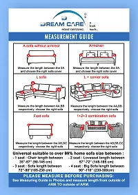 Classic Polyester Spandex Sofa Cover , Printed Big Elasticity Cover for Couch and Recliner , Flexible Stretch Sofa Slipcover for Four Seater (230-300cm)-thumb3