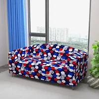 Classic Polyester Spandex Sofa Cover , Printed Big Elasticity Cover for Couch and Recliner , Flexible Stretch Sofa Slipcover for Four Seater (230-300cm)-thumb1