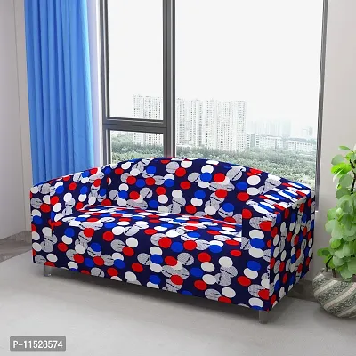 Classic Polyester Spandex Sofa Cover , Printed Big Elasticity Cover for Couch and Recliner , Flexible Stretch Sofa Slipcover for Four Seater (230-300cm)-thumb2