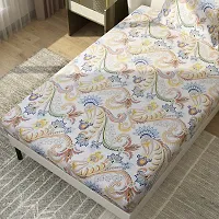 Comfortable Microfiber Printed Single Bedsheet with One Pillow Cover-thumb4