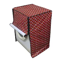 Lithara PVC Front Load Fully Automatic Washing Machine Cover For 5 Kg, 5.2 Kg, 5.5 Kg | Size : 53.34 X 53.34 X 83.32 Cm | (Multicolor Design11)-thumb1