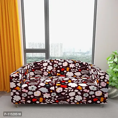 Classic Polyester Spandex Sofa Cover , Printed Big Elasticity Cover for Couch and Recliner , Flexible Stretch Sofa Slipcover for Three Seater (185-230cm)-thumb3