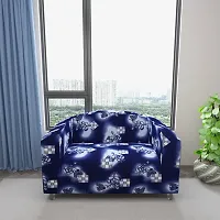 Classic Polyester Spandex Sofa Cover , Printed Big Elasticity Cover for Couch and Recliner , Flexible Stretch Sofa Slipcover for Two Seater (145-185cm)-thumb2