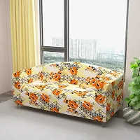 Classic Polyester Spandex Sofa Cover , Printed Big Elasticity Cover for Couch and Recliner , Flexible Stretch Sofa Slipcover for Four Seater (230-300cm)-thumb1