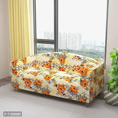 Classic Polyester Spandex Sofa Cover , Printed Big Elasticity Cover for Couch and Recliner , Flexible Stretch Sofa Slipcover for Four Seater (230-300cm)-thumb2