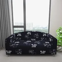 Classic Polyester Spandex Sofa Cover , Printed Big Elasticity Cover for Couch and Recliner , Flexible Stretch Sofa Slipcover for Four Seater (230-300cm)-thumb2