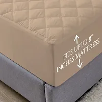 Dream Care Sapphire Quilted Pro Water Proof Mattress Protector 78x36 Inch for Single Bed - Ultra Soft & Hypoallergenic Mattress Cover ( Beige - Pack of 1 )-thumb4