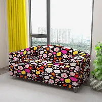 Classic Polyester Spandex Sofa Cover , Printed Big Elasticity Cover for Couch and Recliner , Flexible Stretch Sofa Slipcover for Four Seater (230-300cm)-thumb1