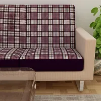 Classic Terry Cloth Printed Elastic Sofa Seat Cover 3 Seater , Flexible Stretchable Sofa Protector 23 Inch x 23 Inch Pack of 6-thumb3