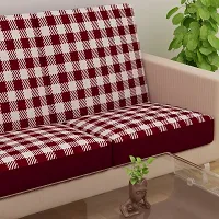 Classic Terry Cloth Printed Elastic Sofa Seat Cover 3 Seater , Flexible Stretchable Sofa Protector 23 Inch x 23 Inch Pack of 6-thumb2