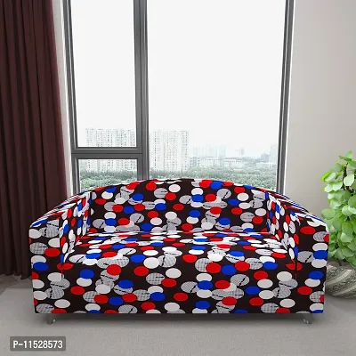 Classic Polyester Spandex Sofa Cover , Printed Big Elasticity Cover for Couch and Recliner , Flexible Stretch Sofa Slipcover for Four Seater (230-300cm)-thumb3