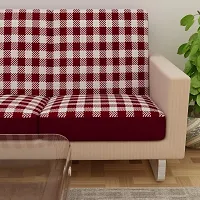 Classic Terry Cloth Printed Elastic Sofa Seat Cover 3 Seater , Flexible Stretchable Sofa Protector 23 Inch x 23 Inch Pack of 6-thumb3